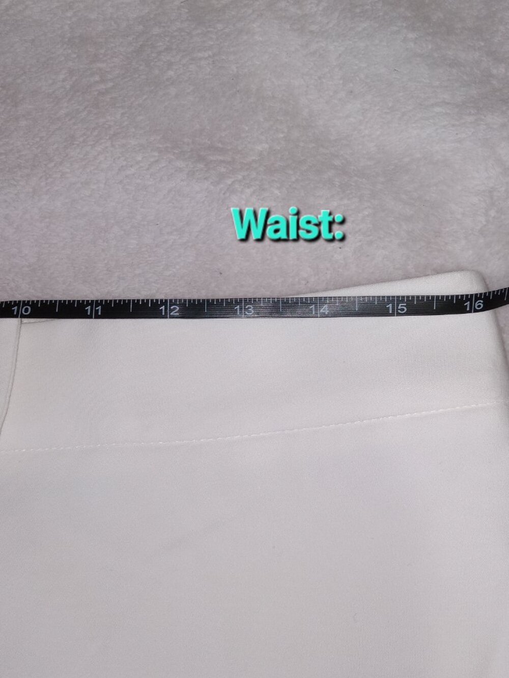 Antonio Melani White Flare Wide Leg Dress Pants Womens 8 High Rise Tailored 33" - Picture 7 of 10